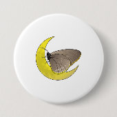 Butterfly Moon Ronde Button 7,6 Cm (Voorkant)