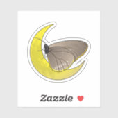 Butterfly Moon Sticker (Vel)