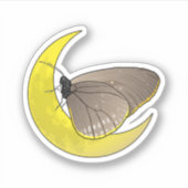 Butterfly Moon Sticker (Voorkant)