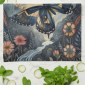 Butterfly & Moon                                 Theedoek (Gevouwen)