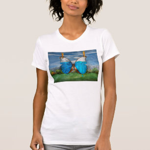 Butterfly - Morpho - Ik haat het als de kleuren dr T-shirt