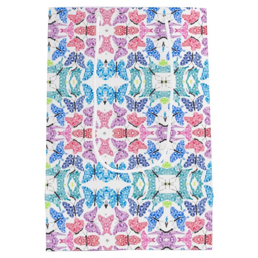 Butterfly Mosaic Gift Bag Medium Cadeauzakje (Achterkant)