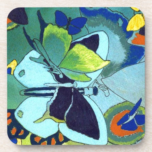 Butterfly Mosaic Gift Drankjes Onderzetter (Voorkant)