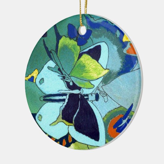 Butterfly Mosaic Gift Keramisch Ornament (Links)