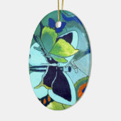 Butterfly Mosaic Gift Keramisch Ornament (Links)