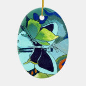 Butterfly Mosaic Gift Keramisch Ornament (Voorkant)