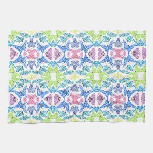 Butterfly Mosaic Kitchen Towels Theedoek (Horizontaal)