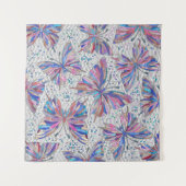 Butterfly Mosaic Pattern - pastels Wandkleed (Voorkant (horizontaal))