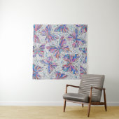 Butterfly Mosaic Pattern - pastels Wandkleed (In situ)