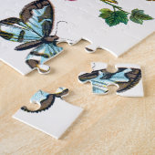 Butterfly, Moth and Caterstyle Collage Jigzaag Puz Legpuzzel (Zijkant)