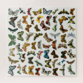 Butterfly, Moth and Caterstyle Collage Jigzaag Puz Legpuzzel (Horizontaal)