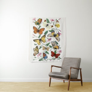 Butterfly & Moth beroemd gemaakt door Paul Gervai Wandkleed