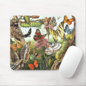Butterfly Moth Caterstone Wildlife Bugs Mousepad Muismat (Met muis)