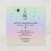 *~* Butterfly Moth Magic Boho Potion Rainbow Vierkante Visitekaartje (Achterkant)