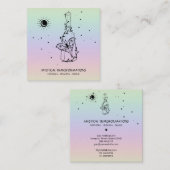 *~* Butterfly Moth Magic Boho Potion Rainbow Vierkante Visitekaartje (Voorkant / Achterkant)