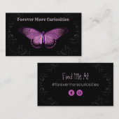 Butterfly Moth Taxidermist Visitekaartje (Voorkant / Achterkant)