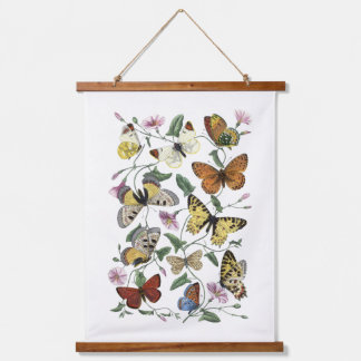 Butterfly & Moth Vintage Print, Paul Gervais 1842 Hangend Wandkleed