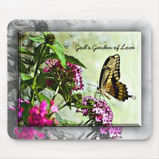 Butterfly Mousepad Muismat (Voorkant)