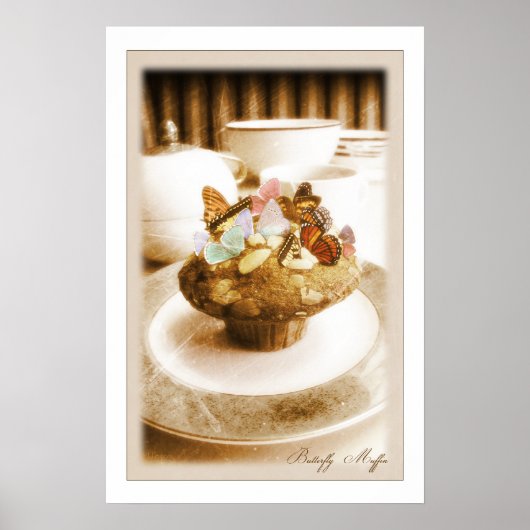 Butterfly Muffin Poster (Voorkant)