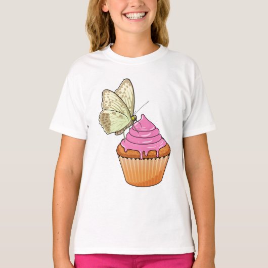 Butterfly Muffin T-shirt (Voorkant)