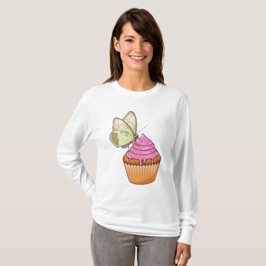 Butterfly Muffin T-shirt (Voorkant volledig)