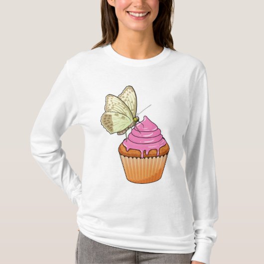 Butterfly Muffin T-shirt (Voorkant)
