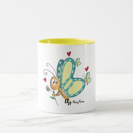Butterfly Mug Mok (Midden)