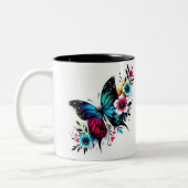 Butterfly mug tweekleurige koffiemok (Links)