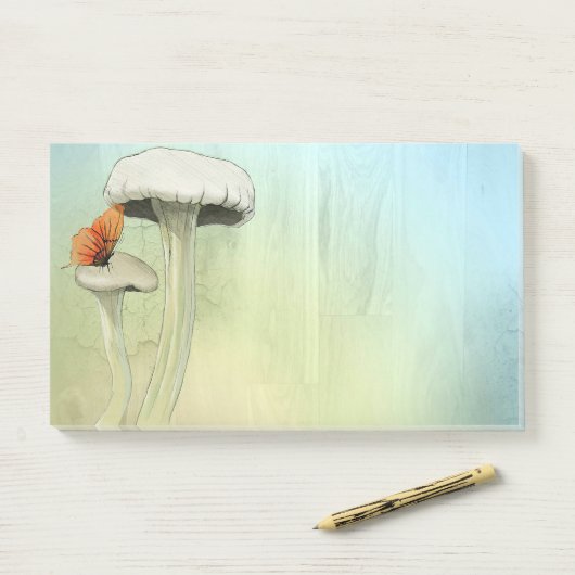 "Butterfly-Mushroom" Post-it Notes (Op bureau)