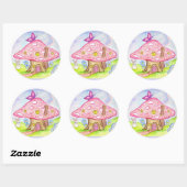 Butterfly Mushroom Spring Bunny Party Stickers (Vel)