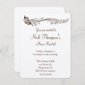 Butterfly Music Overweging Uitnodiging (Voorkant / Achterkant)