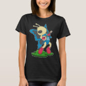 Butterfly Muzikant Gitaarmuziek T-shirt (Voorkant)