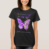 Butterfly My Grandma's Fight is My Fight Bladder T-shirt (Voorkant)