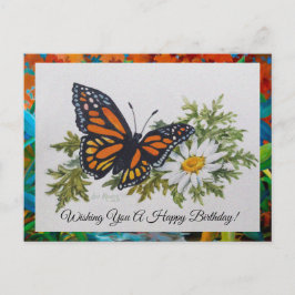 Butterfly 'n Daisy Briefkaart Groet