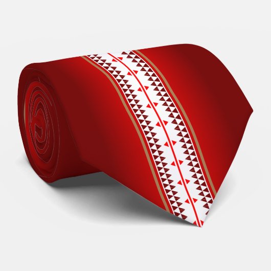 Butterfly Nation Red Stropdas (Opgerold)