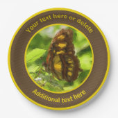 Butterfly Natuur Kunst Gepersonaliseerde Partij Papieren Bordje (Voorkant)
