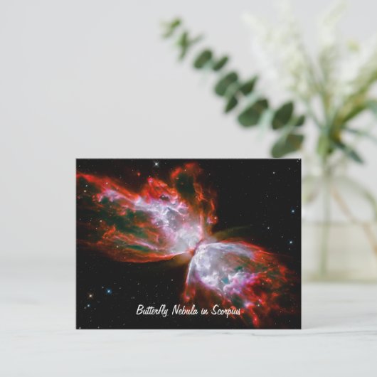 Butterfly Nebula in Scorpius Constellation Briefkaart (Staand voorkant)