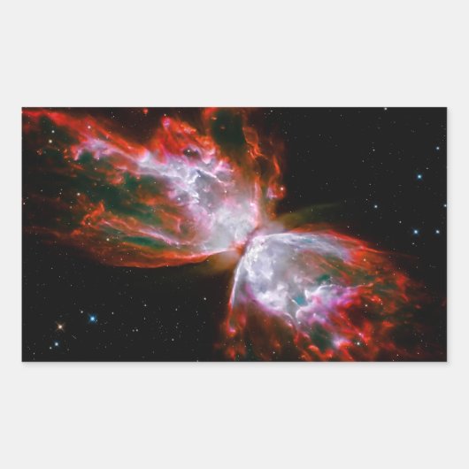 Butterfly Nebula in Scorpius Constellation Rechthoekige Sticker (Voorkant)