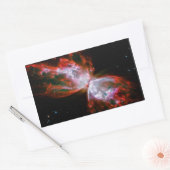 Butterfly Nebula in Scorpius Constellation Rechthoekige Sticker (Envelop)