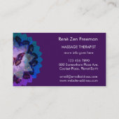 Butterfly Nebula Mandala | PAARS Visitekaartje (Achterkant)