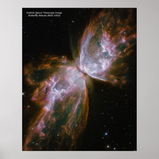 Butterfly Nebula (NGC 6302) poster (Voorkant)