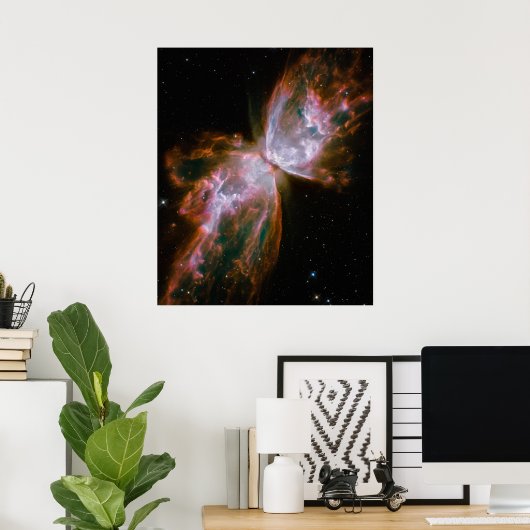 Butterfly Nebula Poster (Thuiskantoor)