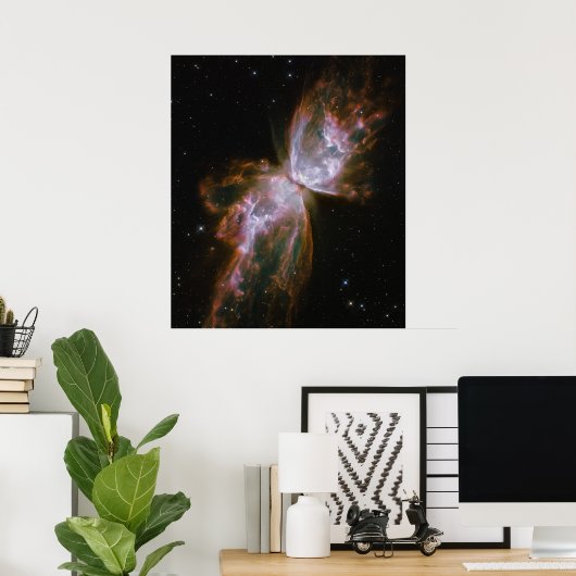 Butterfly Nebula Poster (Thuiskantoor)