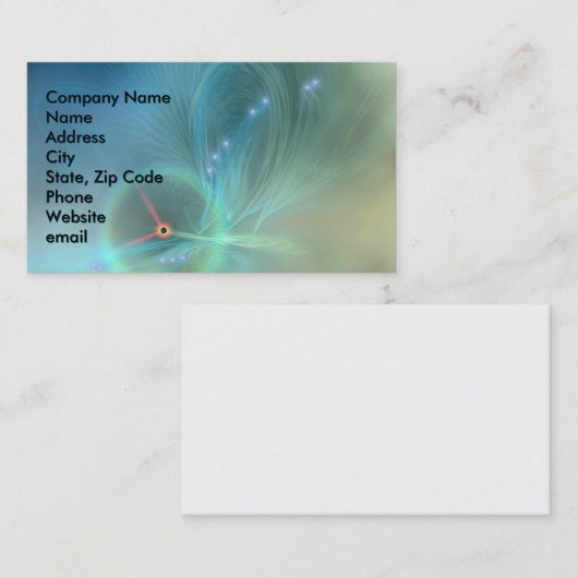 Butterfly Nebula Visitekaartje (Voorkant / Achterkant)