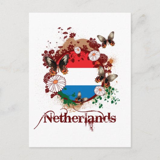 Butterfly Nederland Briefkaart (Voorkant)