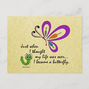 Butterfly New Beginnings Briefkaart