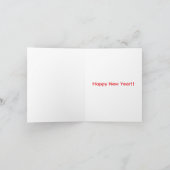 Butterfly New Year card Feestdagen Kaart (Binnen)