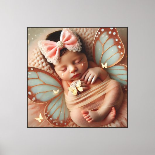 Butterfly Newborn - Canvas Afdruk (Voorkant)