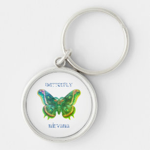 Butterfly Nirvana-Sleutelhanger met drukcabine Sleutelhanger
