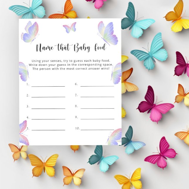 Butterfly - Noem dat baby food douche spel (Creator heeft geüpload)